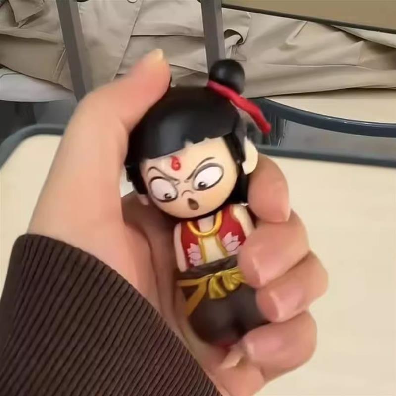 敖丙变脸玩具哪咤之魔童闹海电影动漫周边玩偶挂件可爱公仔钥匙扣 - 图2