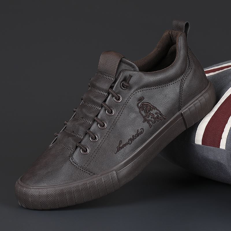 康奈男鞋真皮黑色2025新款秋季软底软面板鞋商务休闲皮鞋男潮流 - 图1