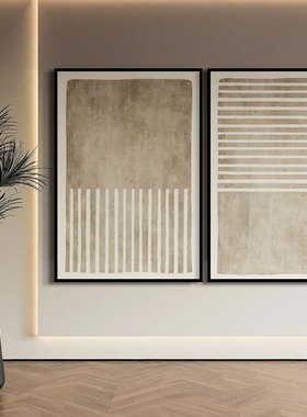 纯手绘油画手工肌理画意式轻奢墙上的壁画客厅餐厅玄关装饰挂画