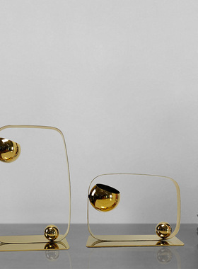 金属电镀新中式电视柜茶几家居装饰摆件轻奢样板房酒柜摆件