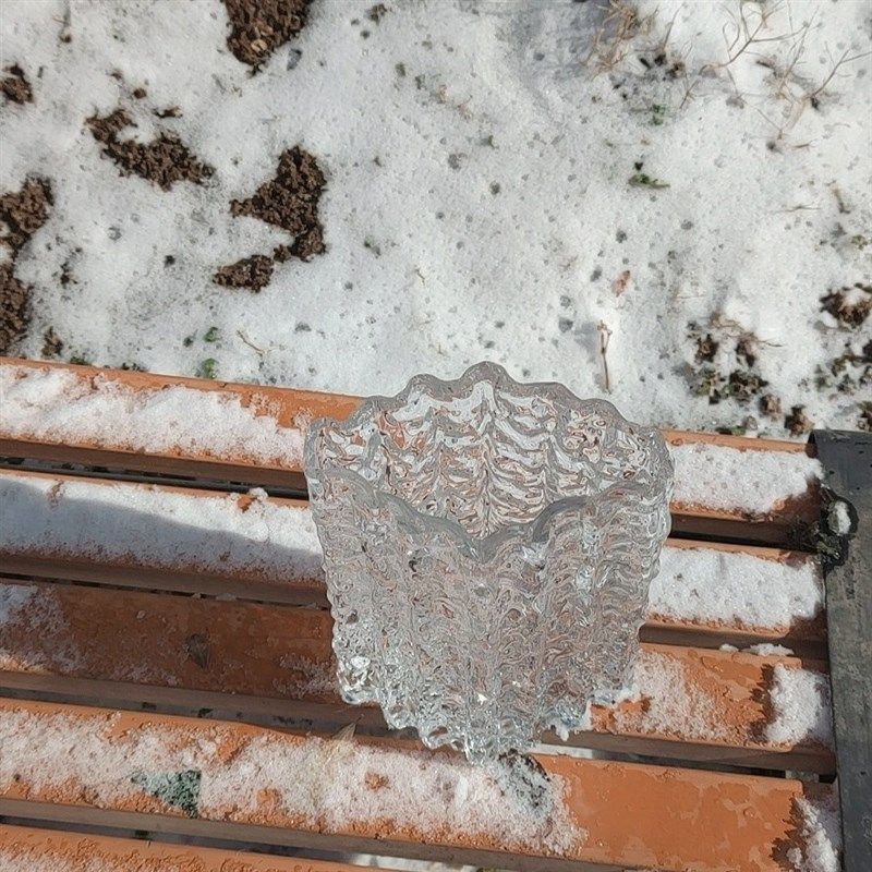 出口欧美极冻冰川水晶玻璃花瓶手工制作菱形花瓣口水养插花器摆件,淘宝优惠券,粉丝福利购,淘宝优惠卷