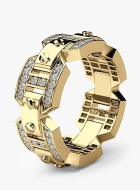 wish热卖铜戒指爆款配饰欧美朋克风格戒指创意款男士指环