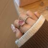 Sweet pink jelly pudding cake ring for women