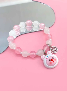 loopy手链同款颜值手链简约情侣闺蜜礼物手势串珠闺蜜