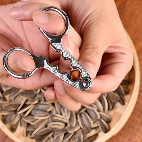 剥瓜子钳坚果夹开瓜子松子剥壳器懒人嗑瓜高端子剪刀利器开壳器夹 - 图0