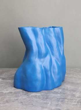 北欧蓝色树脂鞋子花器样板房卧室书房客厅餐厅电视柜家居饰品摆件