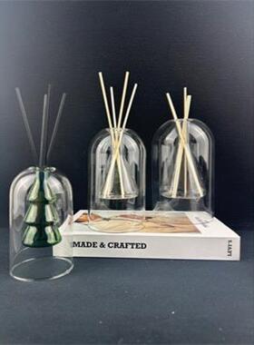 香薰玻璃瓶轻奢简约ins风无印风格精油瓶香薰瓶简约无火香薰花瓶