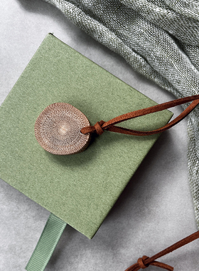 田园桂花木吊坠可扩香项链配饰