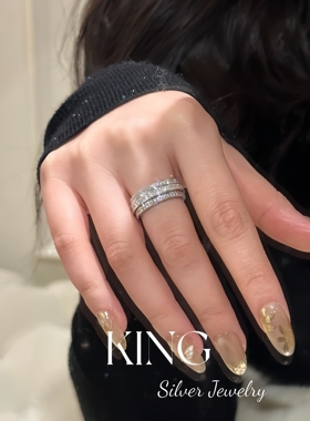 时来运转可转动爆闪戒指女重工