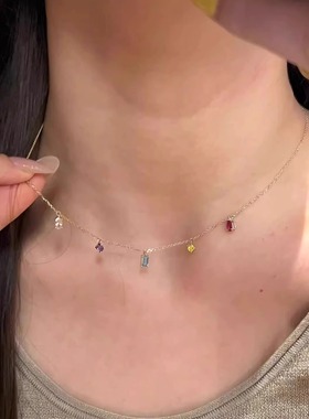 多巴胺糖果吊坠项链女