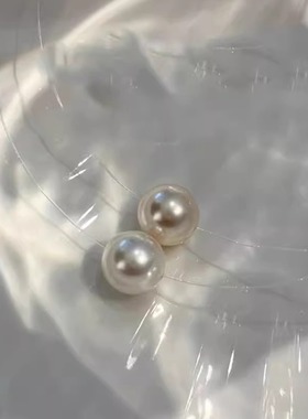 单颗人造珍珠项链女时尚颈链
