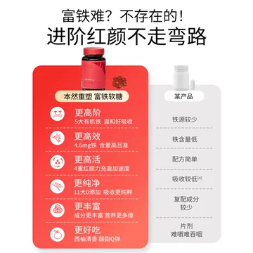 本然重塑富铁软糖60粒*3[120元优惠券]-寻折猪