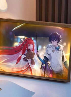 龙族上杉绘梨衣动漫镜子灯光画生日礼物纪念摆件电竞房音响小夜灯