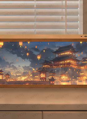 系二次元风景灯光画卧室床头氛围发光装饰相框小夜灯创意礼物