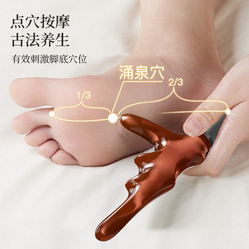 放松三角雀脚底经络按压点穴棒点穴笔多功能拨筋棒足底按摩穴位,淘宝优惠券,粉丝福利购,淘宝优惠卷