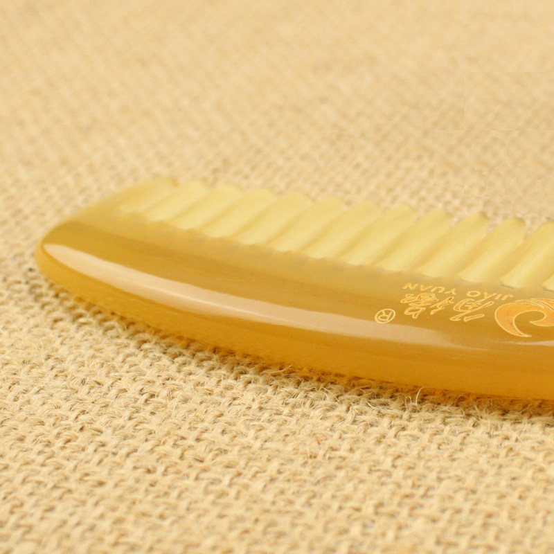 角缘牛角梳粗齿宽齿卷发打结个人护理头皮按摩梳天然绵羊角梳子,淘宝优惠券,粉丝福利购,淘宝优惠卷