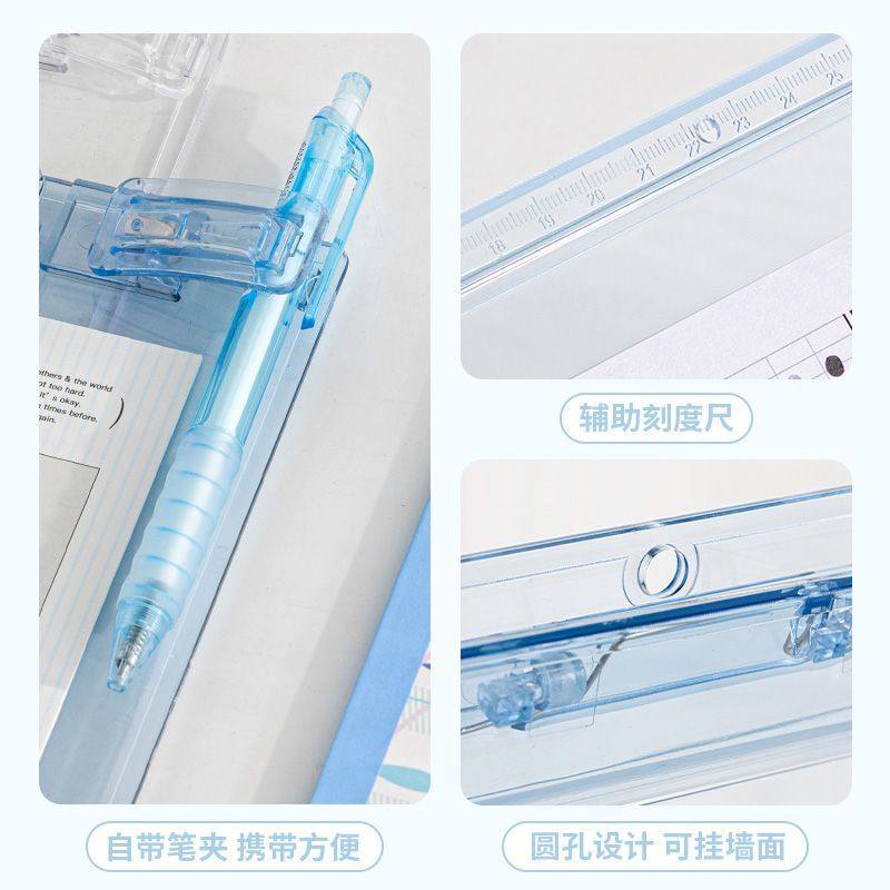 清透可立文件夹A4加厚板夹INS试卷垫板学生用考试写字板,淘宝优惠券,粉丝福利购,淘宝优惠卷