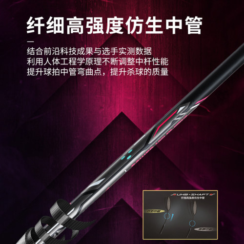 李宁雷霆小钢炮羽毛球拍全碳素超轻正品耐打碳纤维单拍4U/5U/6U - 图3