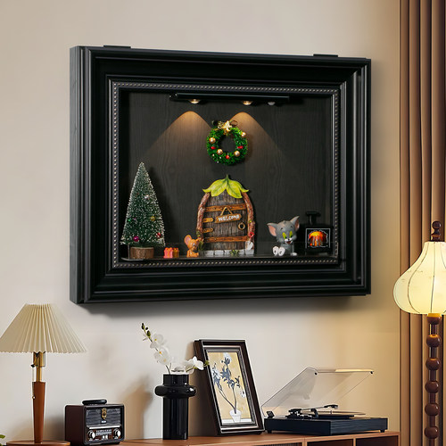 免打孔2025新款diy磁吸电表箱装饰画配电闸箱盒遮挡挂画遮丑神器 - 图0