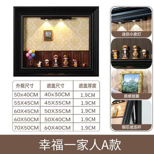 免打孔2025新款diy磁吸电表箱装饰画配电闸箱盒遮挡挂画遮丑神器 - 图3