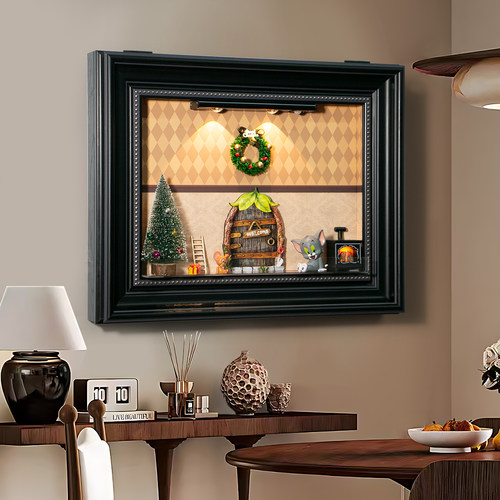 免打孔2025新款diy磁吸电表箱装饰画配电闸箱盒遮挡挂画遮丑神器 - 图1