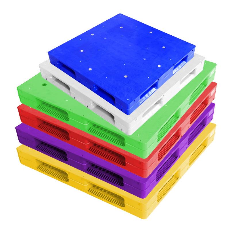 重型塑料托盘货架托盘平板双面塑料卡板巧固架平板田字加厚托盘 - 图3