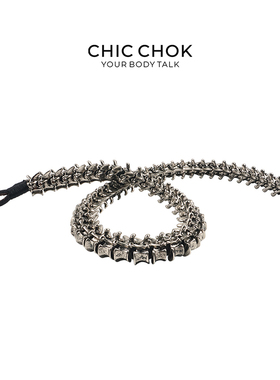 CHICCHOK钛钢龙骨项链男欧美嘻哈街头个性复古霸气高级感潮流首饰