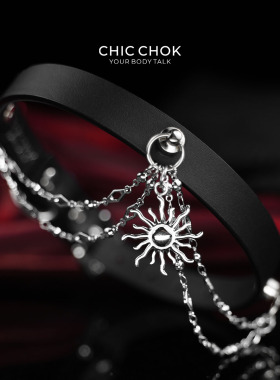 CHICCHOK日汐精灵真皮项圈choker