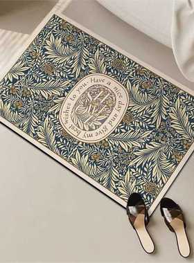 台湾速干美式门口吸水泥垫家用脚垫硅藻地垫垫子卫生间浴室复古防