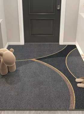 马来西亚玄关轻奢风地毯擦洗进门简约可地垫线条脚垫地垫防滑入户