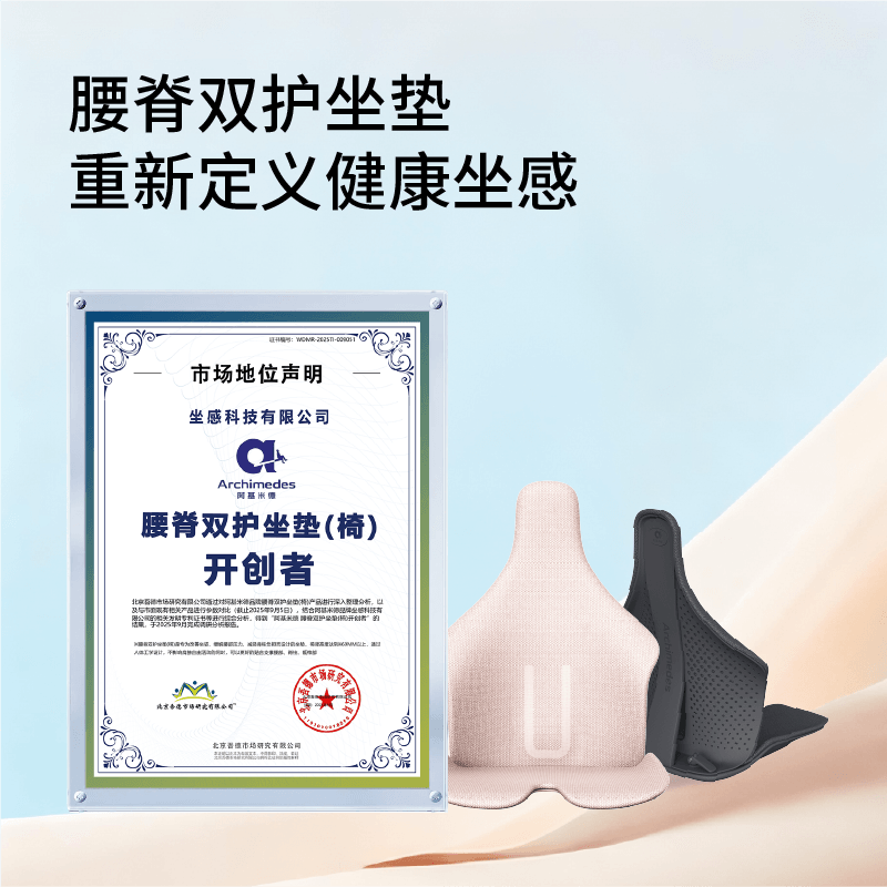 ARCHIMEDES阿基米德小腰鹅人体工学护腰坐垫靠背垫久坐屁股不疼,淘宝优惠券,粉丝福利购,淘宝优惠卷