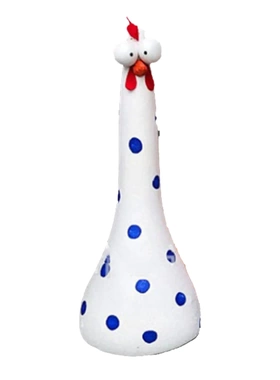 长脖子大眼鸡摆件 园林装饰摆件树脂园艺庭院工艺品装饰