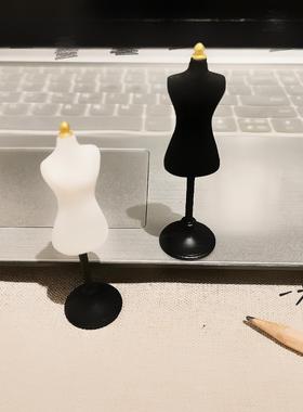 场景模型仿真微缩迷你小模特试衣架微景沙盘拍摄道具服装设计摆件