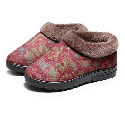 加绒防寒保暖棉鞋加厚雪地靴外穿