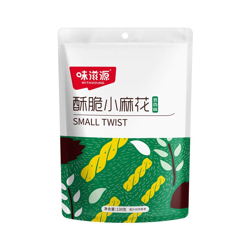 味滋源酥脆小麻花网红零食单独包装休闲食品小吃饼干整箱批发