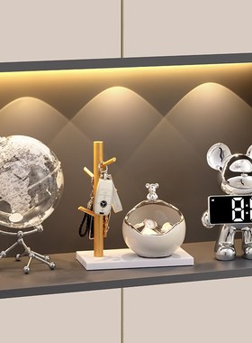 暴力熊钥匙收纳玄关摆件入户进门鞋柜客厅家居装饰品乔迁新居礼物