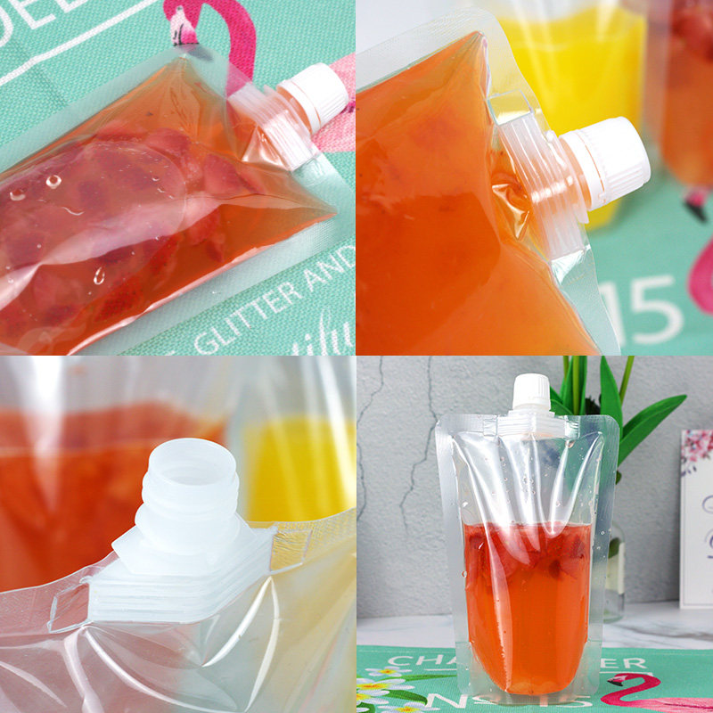 大口径透明吸嘴袋杂粮粥打包袋奶茶龙珠椰果外送袋直立通用饮品袋,淘宝优惠券,粉丝福利购,淘宝优惠卷