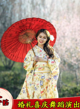 红色油纸伞古风结婚道具新娘伞中式婚礼室内室外悬吊式天花板喜庆