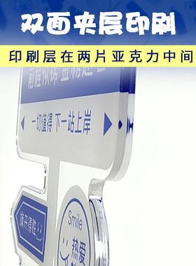 鲁迅亚克力立牌励志自律正能量桌面书桌学习装饰摆件学生支持定制
