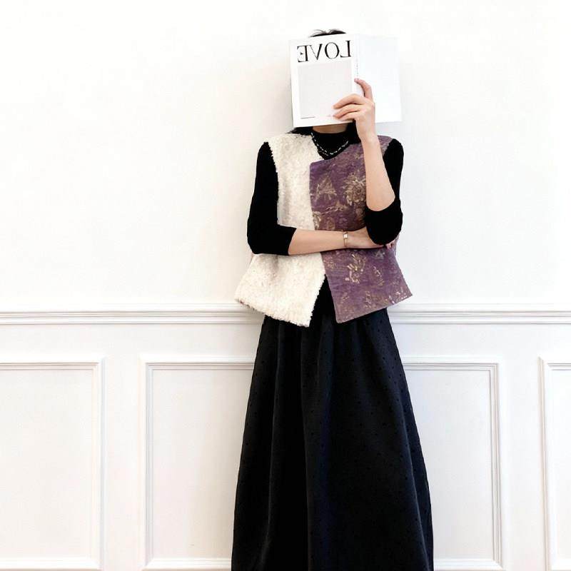 春春秋穿搭一整套新中式女装国风马甲高级感气质老钱风套装连衣裙,淘宝优惠券,粉丝福利购,淘宝优惠卷