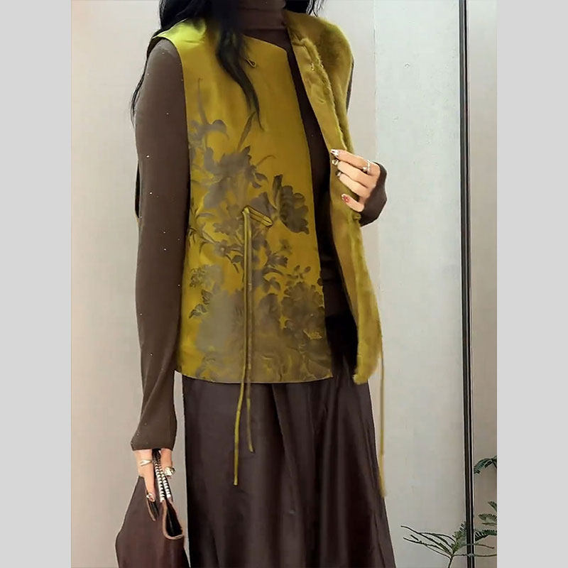 新中式禅意国风唐装外套叠穿马甲宋锦夹克上衣女2025新款坎肩马夹,淘宝优惠券,粉丝福利购,淘宝优惠卷