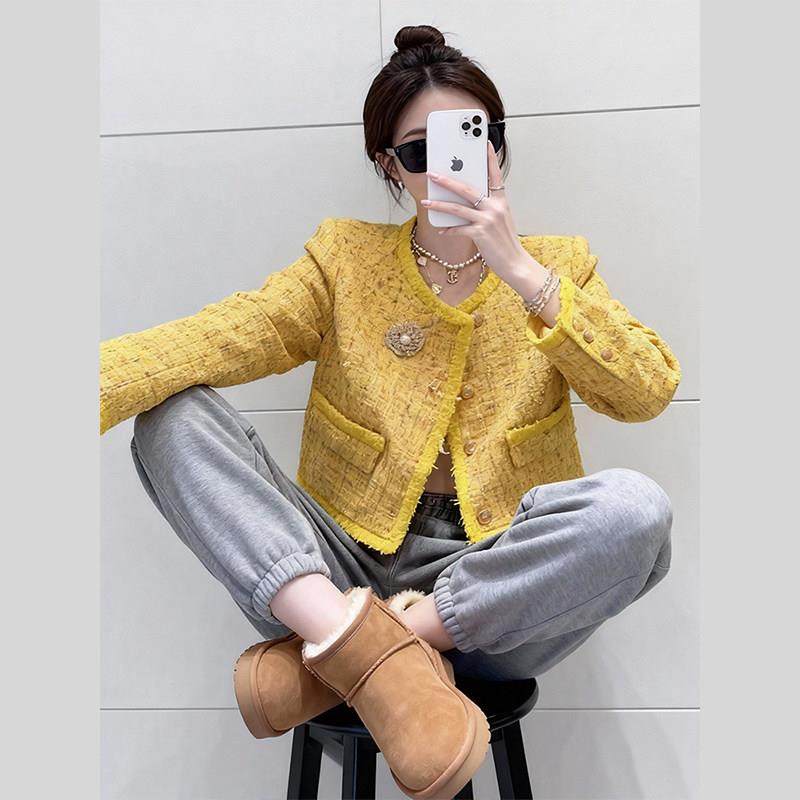 巨好看的气质高级感漂亮独特超好看小香风外套女2026新款春秋上衣,淘宝优惠券,粉丝福利购,淘宝优惠卷