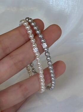 Ivy博主款施华洛珍珠细款手链