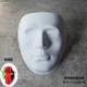Eyeless and holeless mask full face diy blank hand-painted adult face mask werewolf killing game mask PVC plastic