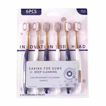 18支山姆同款宽头软毛牙刷6支*3卡券后12.9元包邮