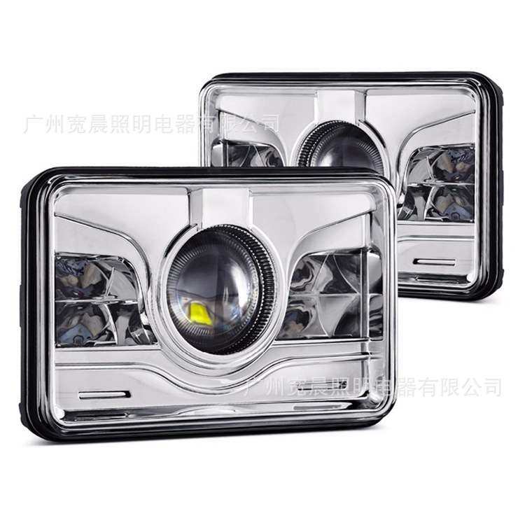 4X6远近光卡车灯 LED5寸方灯 改装车越野车头灯 45W灯杯款工作灯,淘宝优惠券,粉丝福利购,淘宝优惠卷