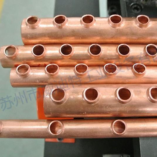 数控铜管冲孔翻边机-PLC控制液压拔孔成型-空调制冷专用 - 图0