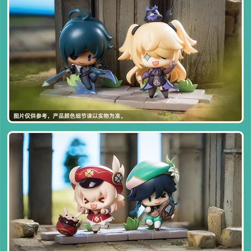 正版米哈游原神战场英姿主题人偶盲盒蒙德凯亚迪卢克温迪可莉菲 - 图3