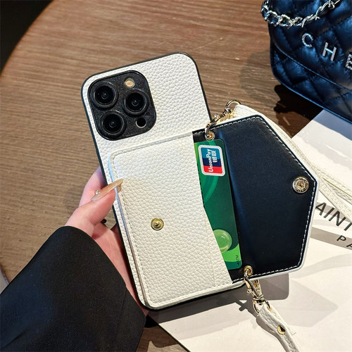 适用小米POCOF6PRO手机壳F6插卡套F5Pro斜跨绳F5背带F4Gt装卡F3复古F2Pro零钱包F1高端f2时尚防摔创意保护套 - 图0