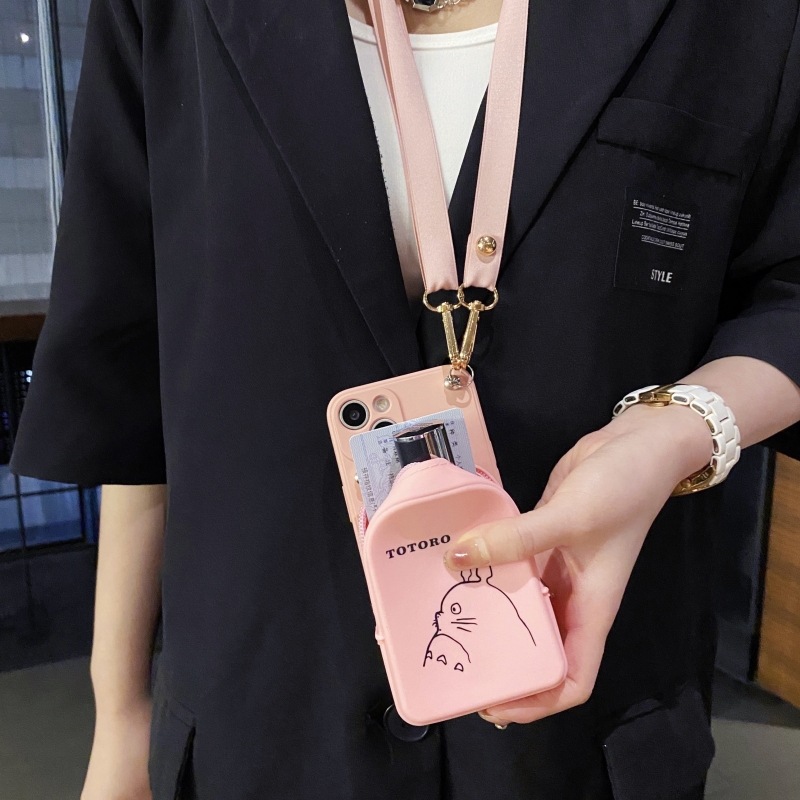 适用OPPO Reno14Pro手机壳reno14可插卡Reno12硅胶13se零钱包11F小香风7/6se卡通9/8装口红10pro耳机防摔创意 - 图2